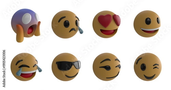 Obraz Emoji icons 4k