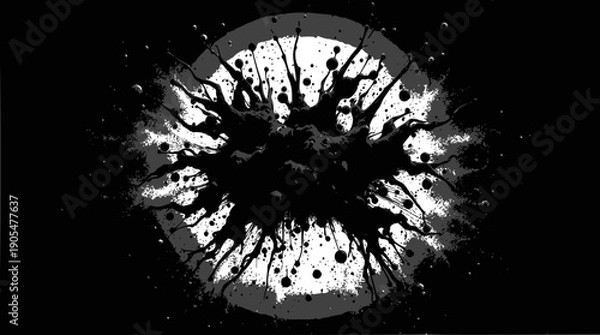 Obraz A dark background with no discernible features or elements, creating a minimalist and abstract composition.