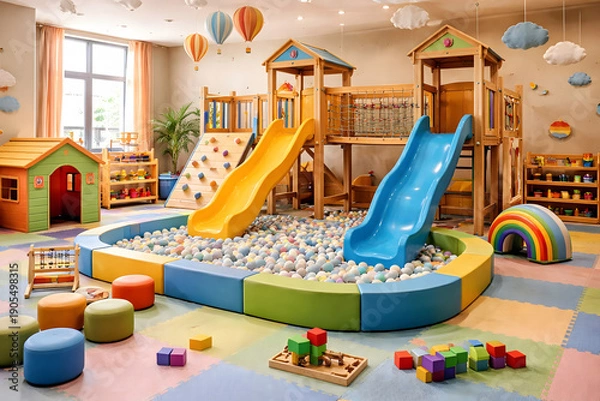 Obraz children playground indor