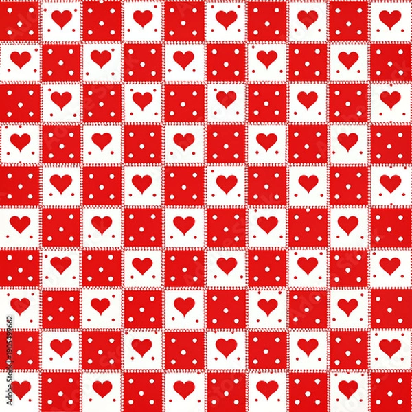 Obraz seamless pattern with hearts