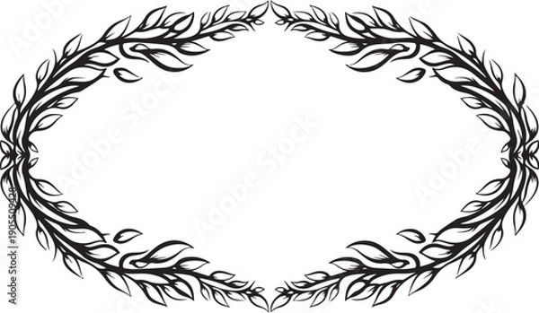 Obraz Nature Wreath Frame Vector Bundle
