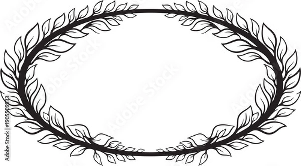 Obraz Nature Wreath Frame Vector Bundle