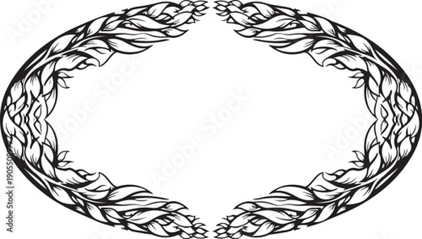 Obraz Nature Wreath Frame Vector Bundle