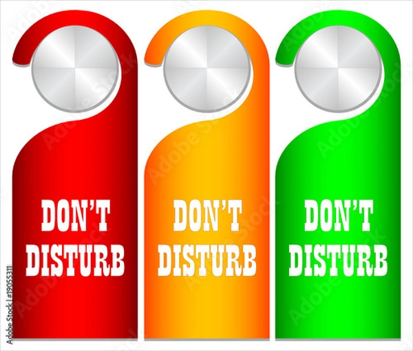 Obraz Don't disturb vector card