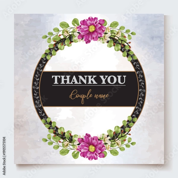 Obraz Save the date wedding invitation templates