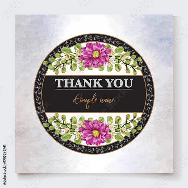 Obraz Save the date wedding invitation templates