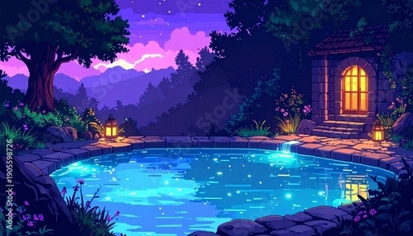 Obraz ゲーム風背景