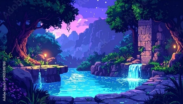 Obraz ゲーム風背景