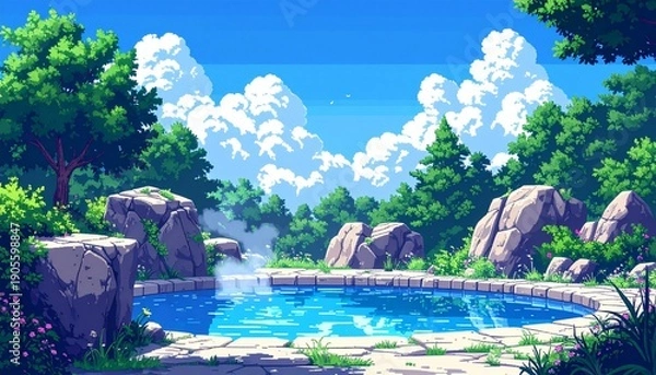 Obraz ゲーム風背景