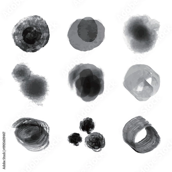 Obraz 墨　セット　アイコン