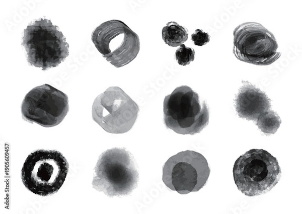 Obraz 墨　セット　アイコン