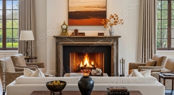 Obraz fireplace