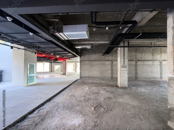 Obraz Spacious Modern Interior Design: Versatile Space for Creative Concepts and Renovation