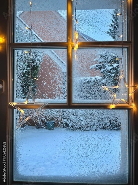 Fototapeta window in the winter