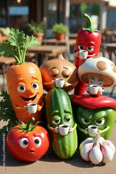 Obraz vegetables and fruits