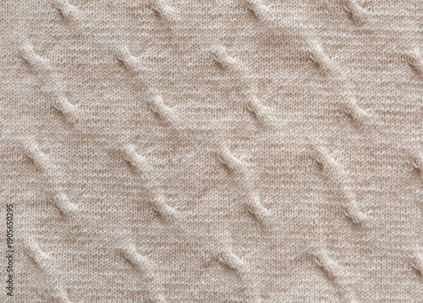 Obraz Background texture of wool threads. Texture, knitted pattern close-up.