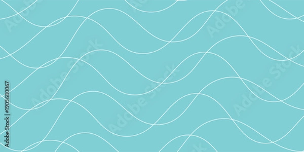 Fototapeta beautiful wave line pattern vector design for wallpaper, textile, background, vector illustration