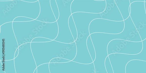 Fototapeta beautiful wave line pattern vector design for wallpaper, textile, background, vector illustration