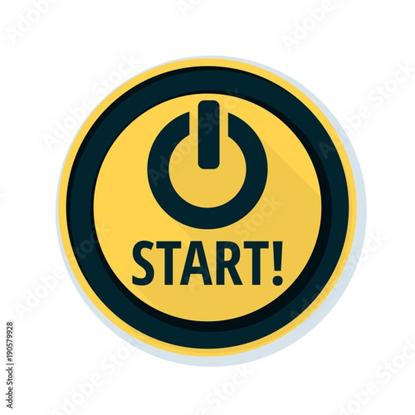 Obraz Start button illustration
