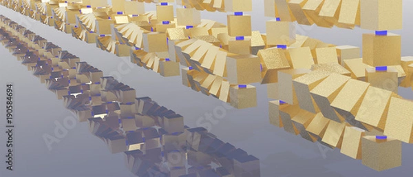 Fototapeta The Block Chain