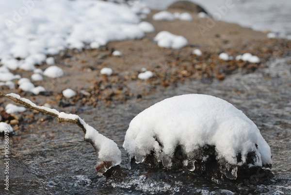 Obraz snow on the branches