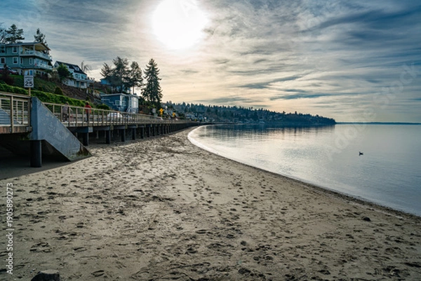 Obraz Overcast Redondo Shoreline