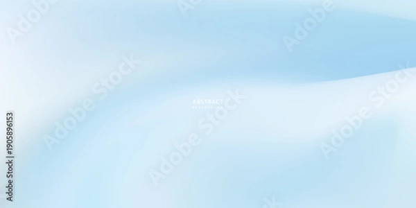 Obraz Sky Blue Gradient Vector Background. Abstract Light Blue Gradation Background. Soft Gradient Texture Banner Template. Modern Luxury Backdrop.