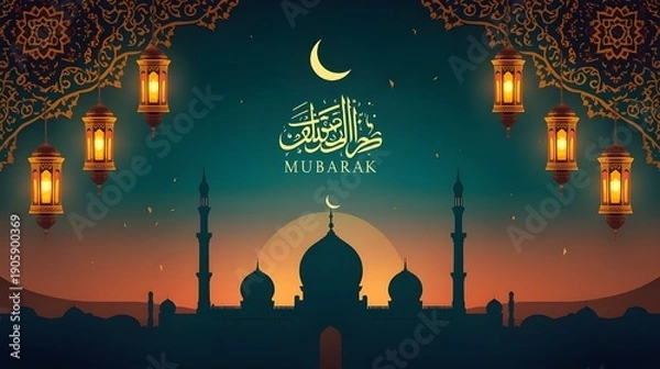 Obraz mosque in the night