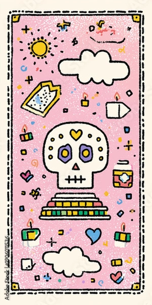 Obraz 死神。死。骸骨。ハロウィーン。タロットカード。占い。ファンタジー