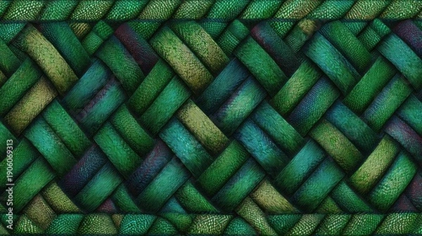 Obraz Intricate Colorful Braided Pattern Design