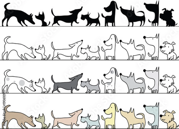 Obraz dog design background