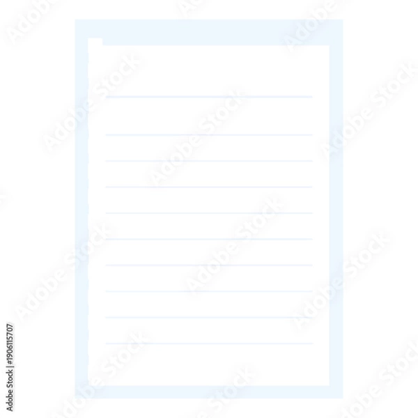 Obraz blue lines empty page illustration