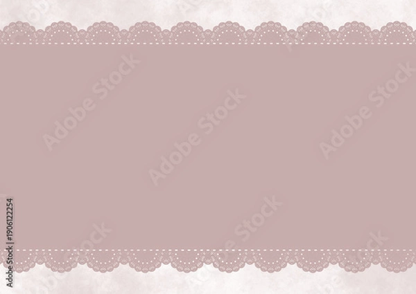 Obraz 横長レース×もやもや(ピンク)