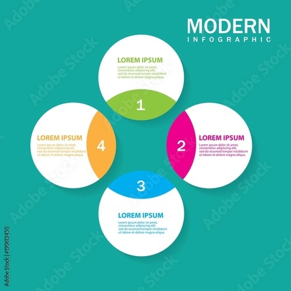 Obraz Modern infographic
