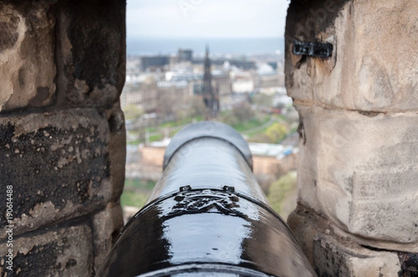Obraz Canon view from Edinburgh Castle, Scotland