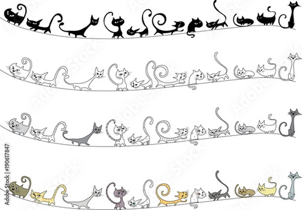 Obraz cat design background