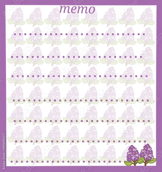Obraz Purple Flower Memo 