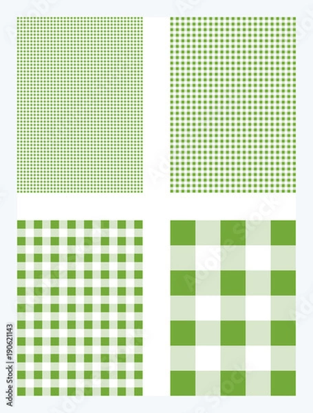 Obraz Green Gingham Pattern Background
