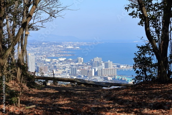 Obraz 逢坂山の絶景ポイントに到着