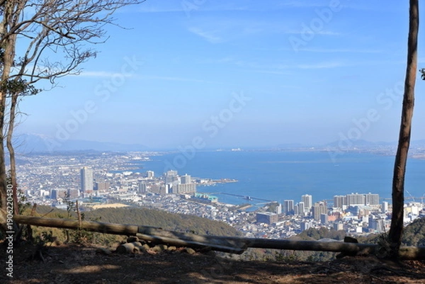 Obraz 逢坂山の絶景ポイントに到着