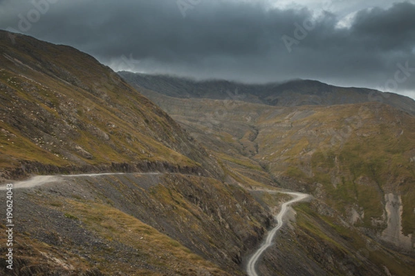 Obraz Dangerous road in Tusheti