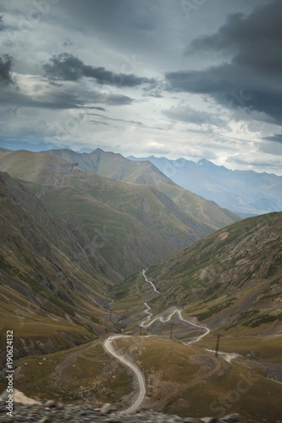 Obraz Dangerous road in Tusheti
