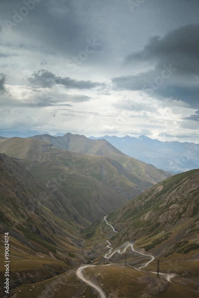 Obraz Dangerous road in Tusheti