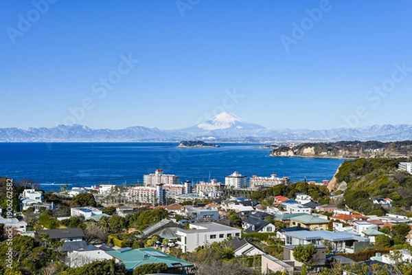 Obraz 日本の富士山と江ノ島
