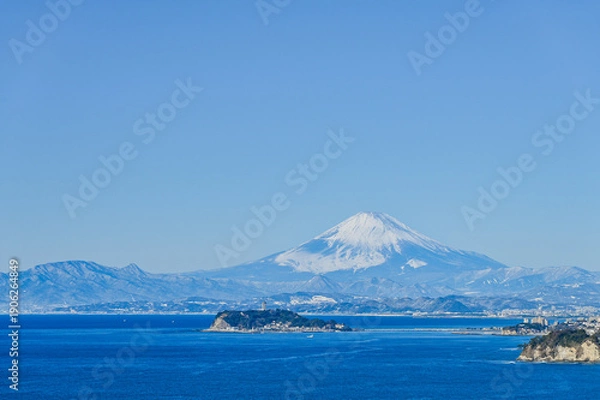 Obraz 日本の富士山と江ノ島