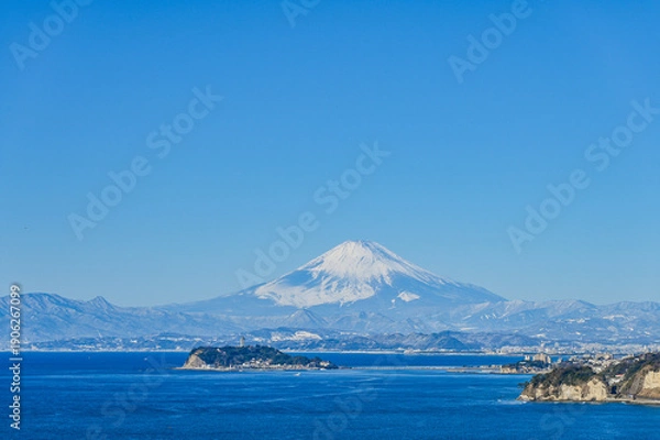 Obraz 日本の富士山と江ノ島