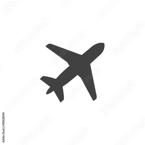 Fototapeta airplane Icon vector flat
