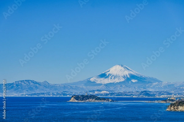 Obraz 日本の富士山と江ノ島