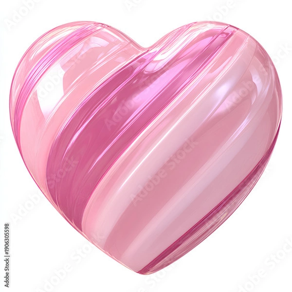 Obraz a beautiful heart on transparent