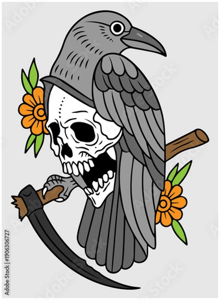 Obraz tattoo design illustration flash art